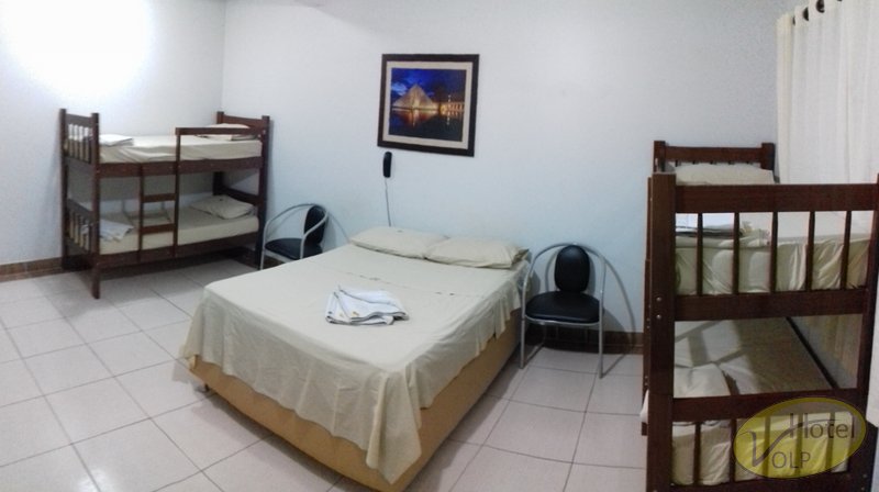 Hotel em Patos de Minas com ddormitórios amplos e confortáveis